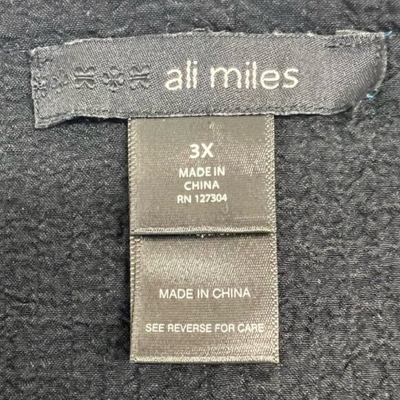 Ali Miles Black and White Tunic Top - Picture 2 of 7